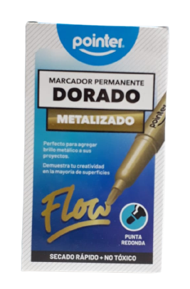 MARCADOR POINTER MK-5118-GD DORADO